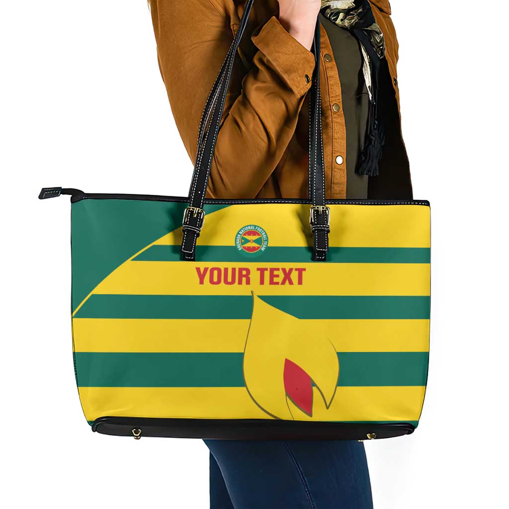 Custom Grenada Football Leather Tote Bag Go Spice Boys Green Version