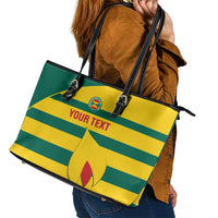Custom Grenada Football Leather Tote Bag Go Spice Boys Green Version