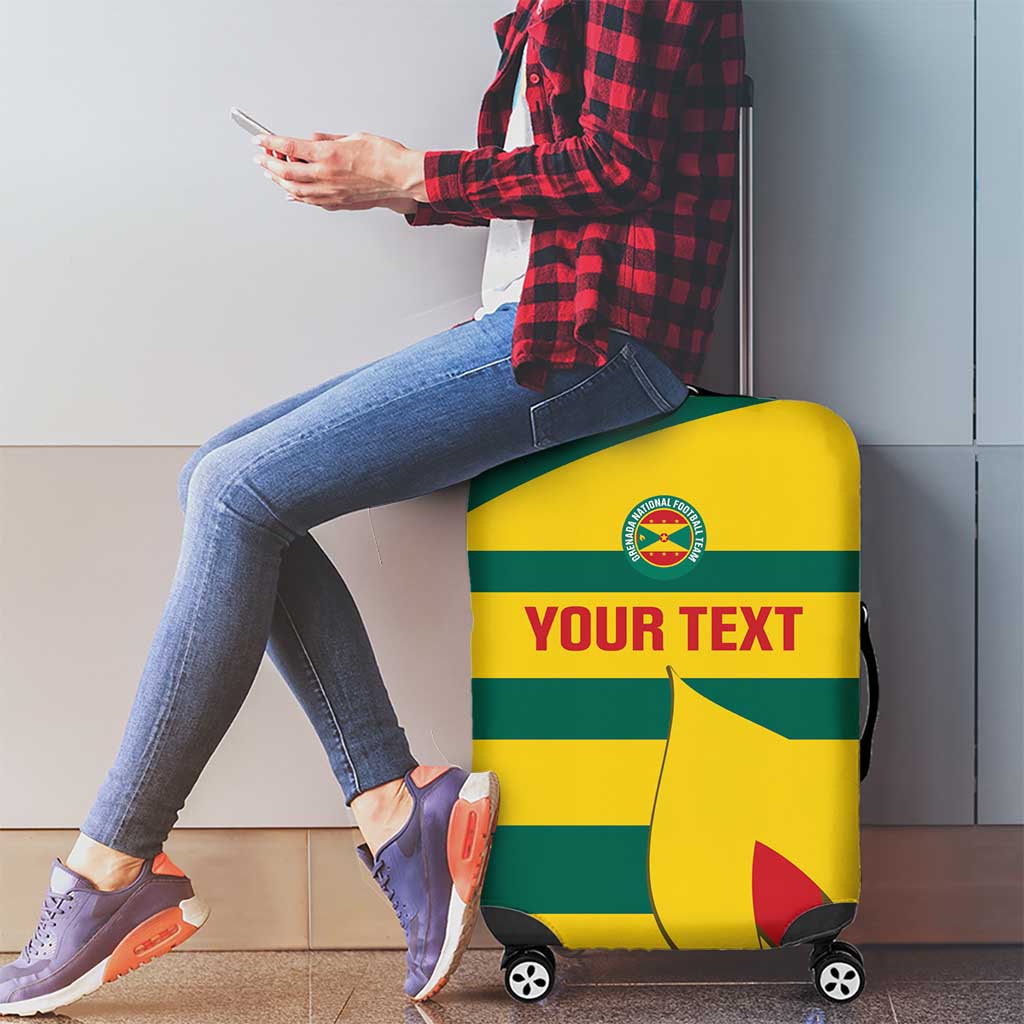 Custom Grenada Football Luggage Cover Go Spice Boys Green Version