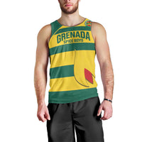 Custom Grenada Football Men Tank Top Go Spice Boys Green Version