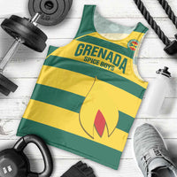 Custom Grenada Football Men Tank Top Go Spice Boys Green Version