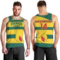 Custom Grenada Football Men Tank Top Go Spice Boys Green Version