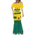 Custom Grenada Football Mermaid Dress Go Spice Boys Green Version