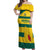 Custom Grenada Football Off Shoulder Maxi Dress Go Spice Boys Green Version