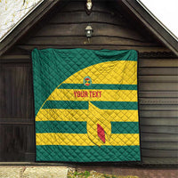 Custom Grenada Football Quilt Go Spice Boys Green Version