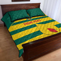 Custom Grenada Football Quilt Bed Set Go Spice Boys Green Version