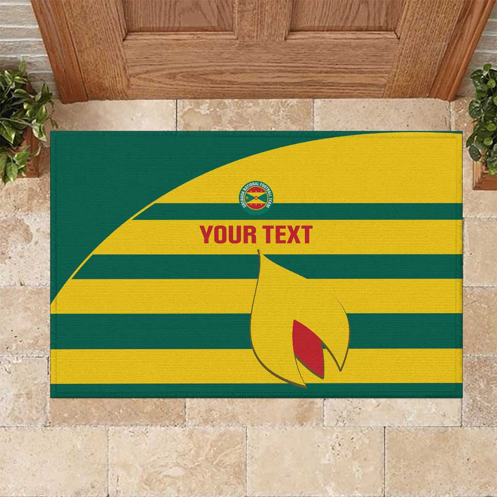 Custom Grenada Football Rubber Doormat Go Spice Boys Green Version