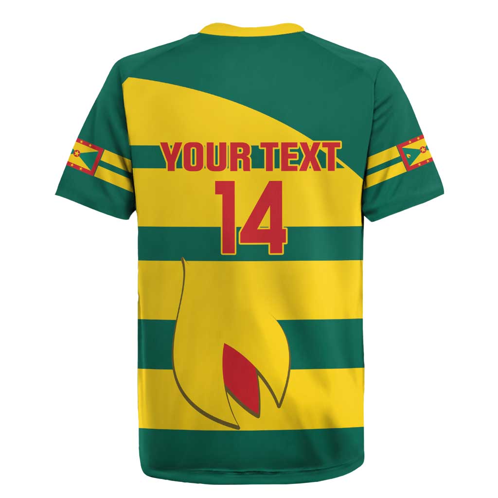 Custom Grenada Football Rugby Jersey Go Spice Boys Green Version