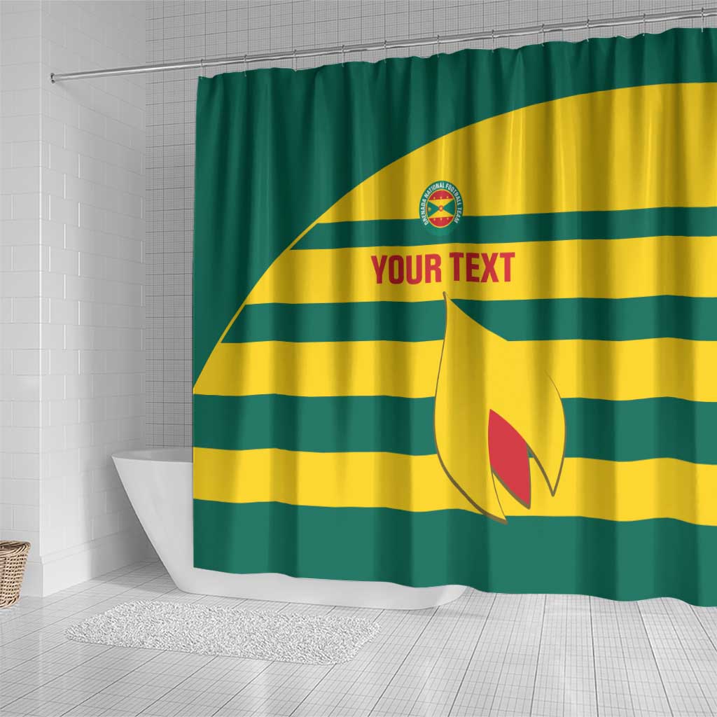 Custom Grenada Football Shower Curtain Go Spice Boys Green Version