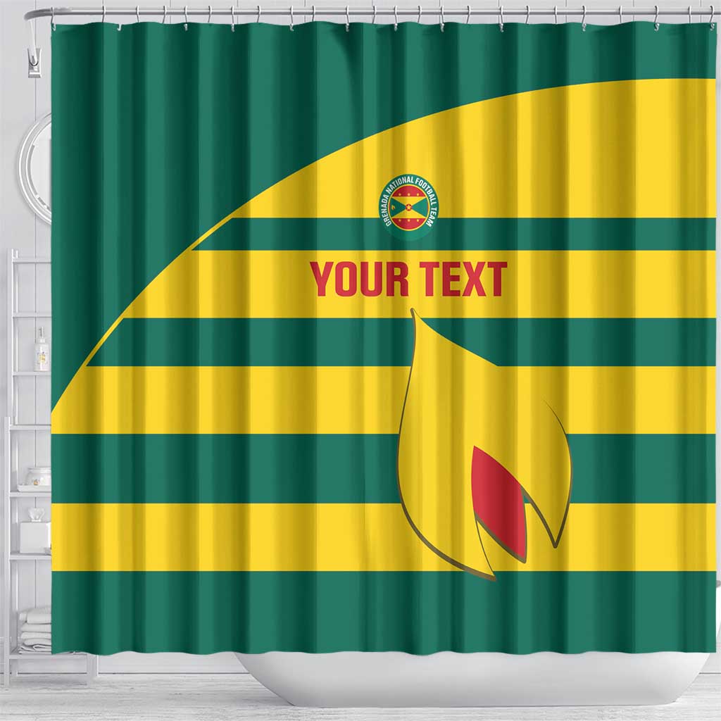 Custom Grenada Football Shower Curtain Go Spice Boys Green Version