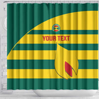 Custom Grenada Football Shower Curtain Go Spice Boys Green Version