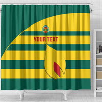 Custom Grenada Football Shower Curtain Go Spice Boys Green Version