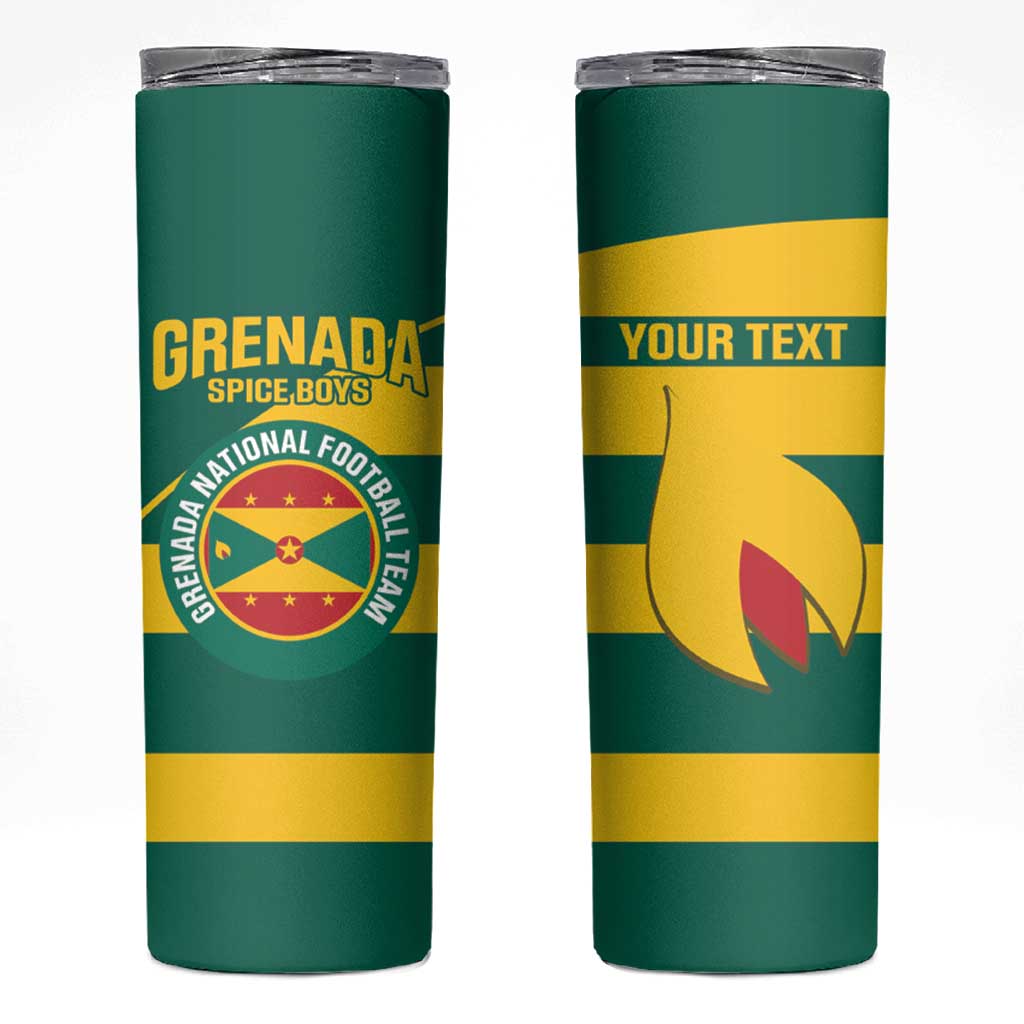 Custom Grenada Football Skinny Tumbler Go Spice Boys Green Version