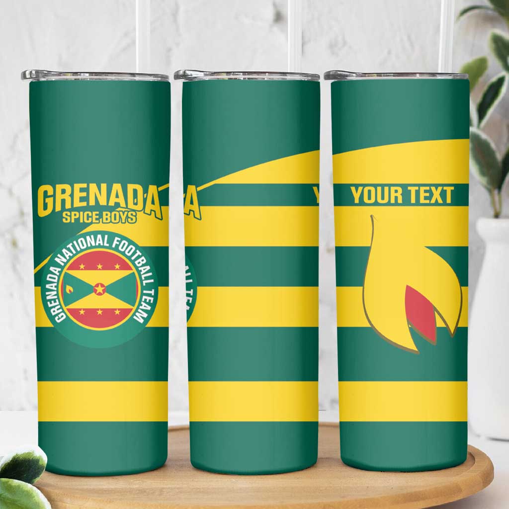Custom Grenada Football Skinny Tumbler Go Spice Boys Green Version