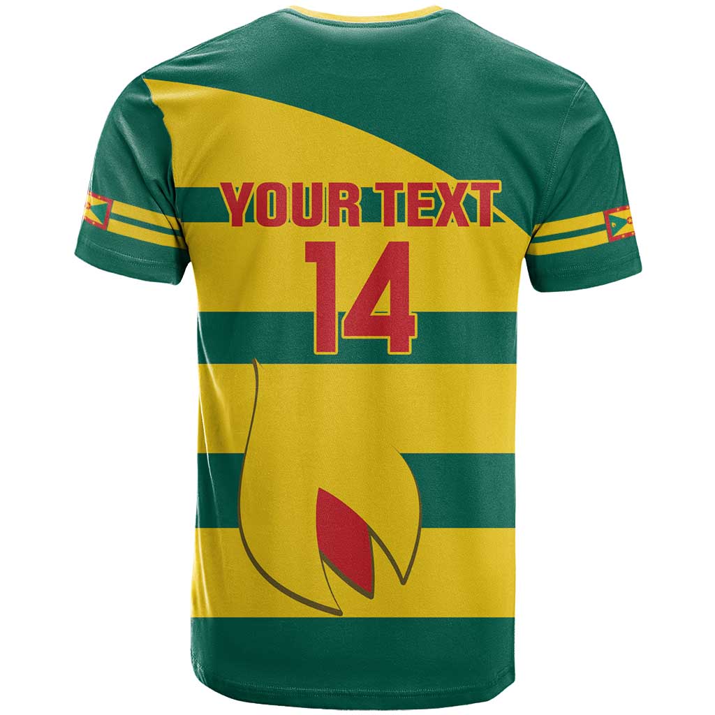 Custom Grenada Football T Shirt Go Spice Boys Green Version