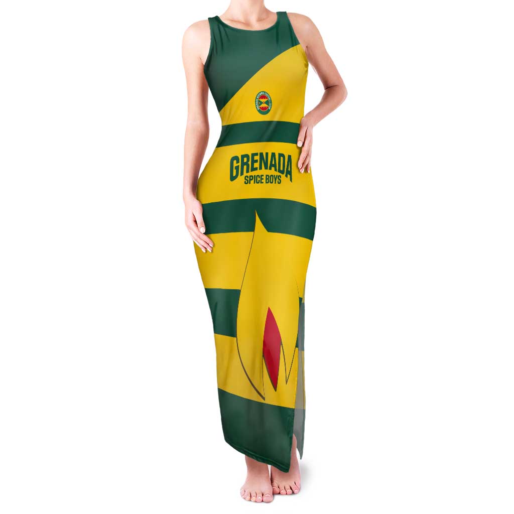 Custom Grenada Football Tank Maxi Dress Go Spice Boys Green Version
