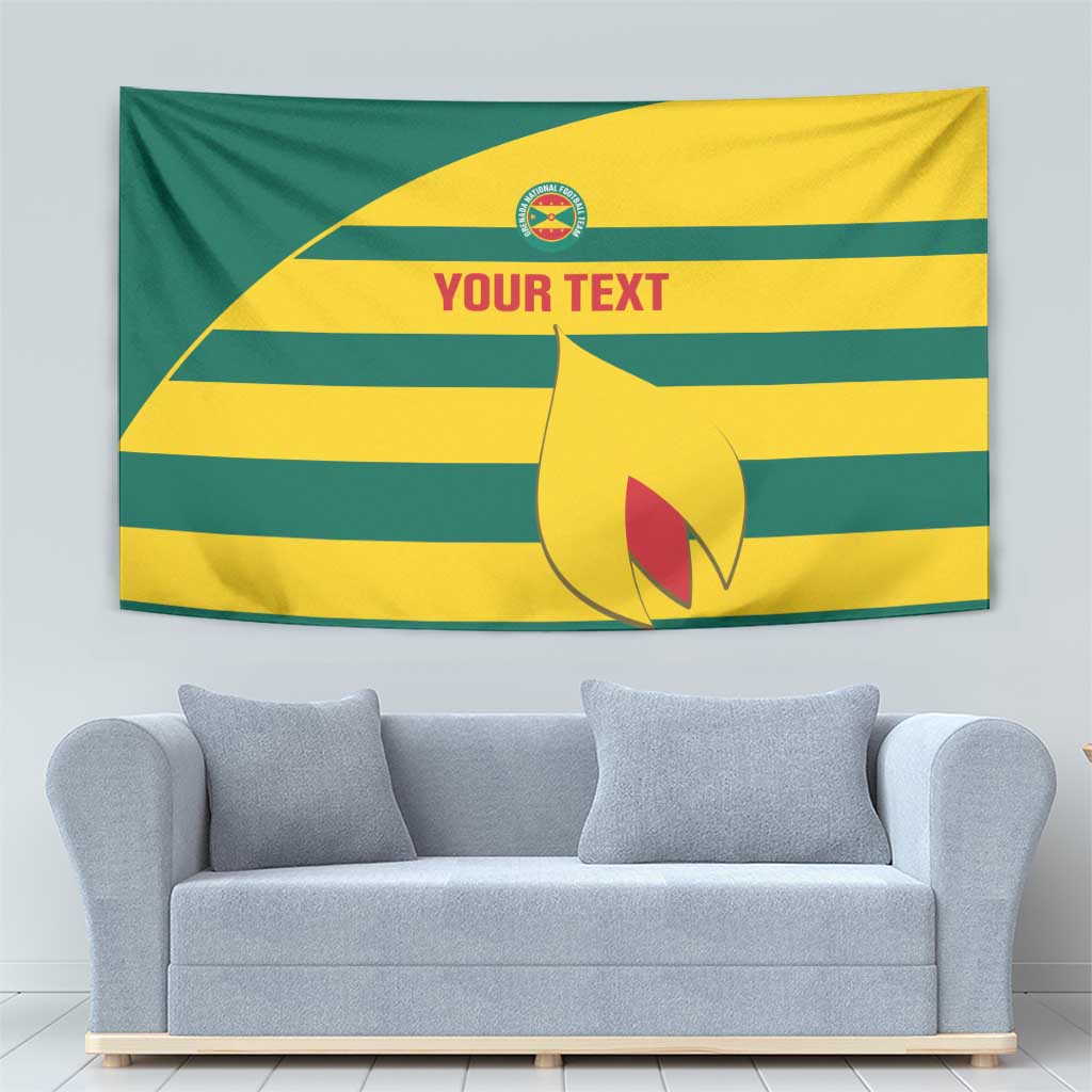 Custom Grenada Football Tapestry Go Spice Boys Green Version