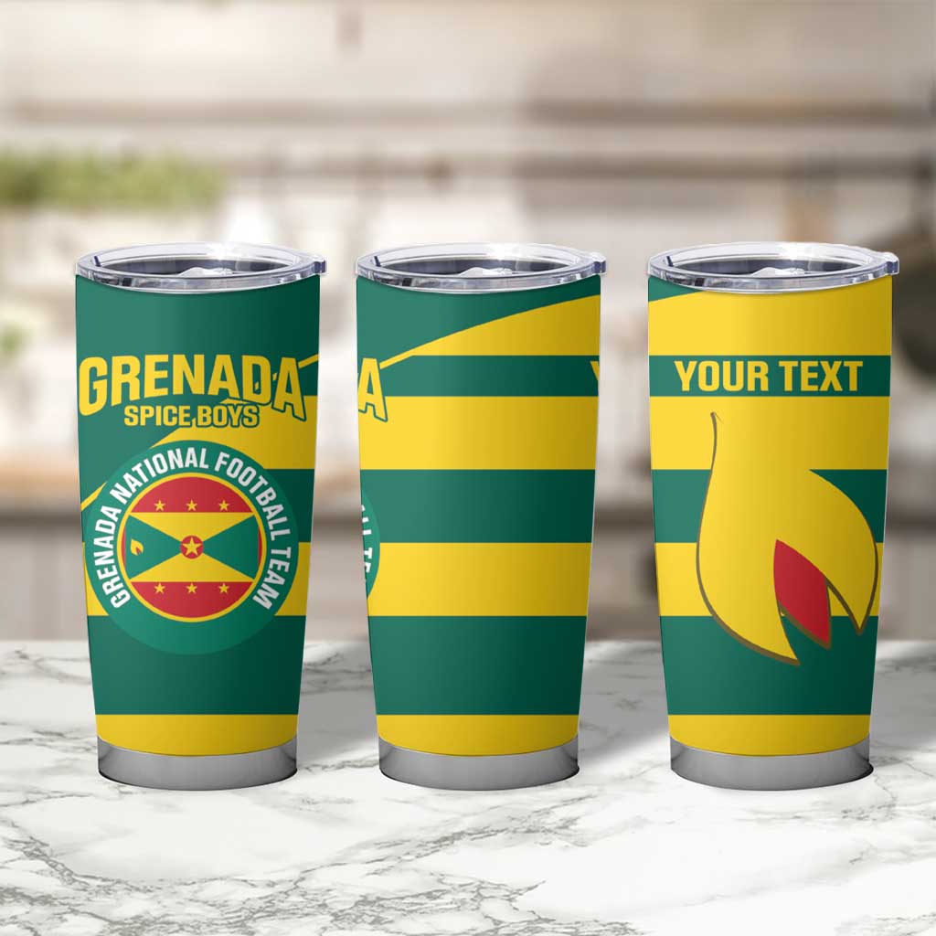 Custom Grenada Football Tumbler Cup Go Spice Boys Green Version