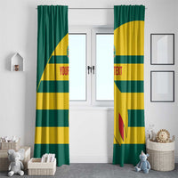 Custom Grenada Football Window Curtain Go Spice Boys Green Version