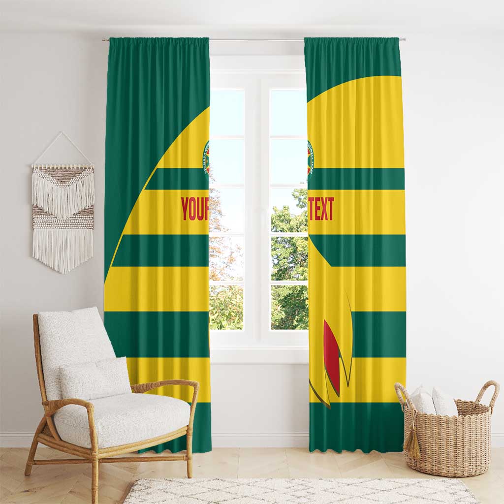 Custom Grenada Football Window Curtain Go Spice Boys Green Version