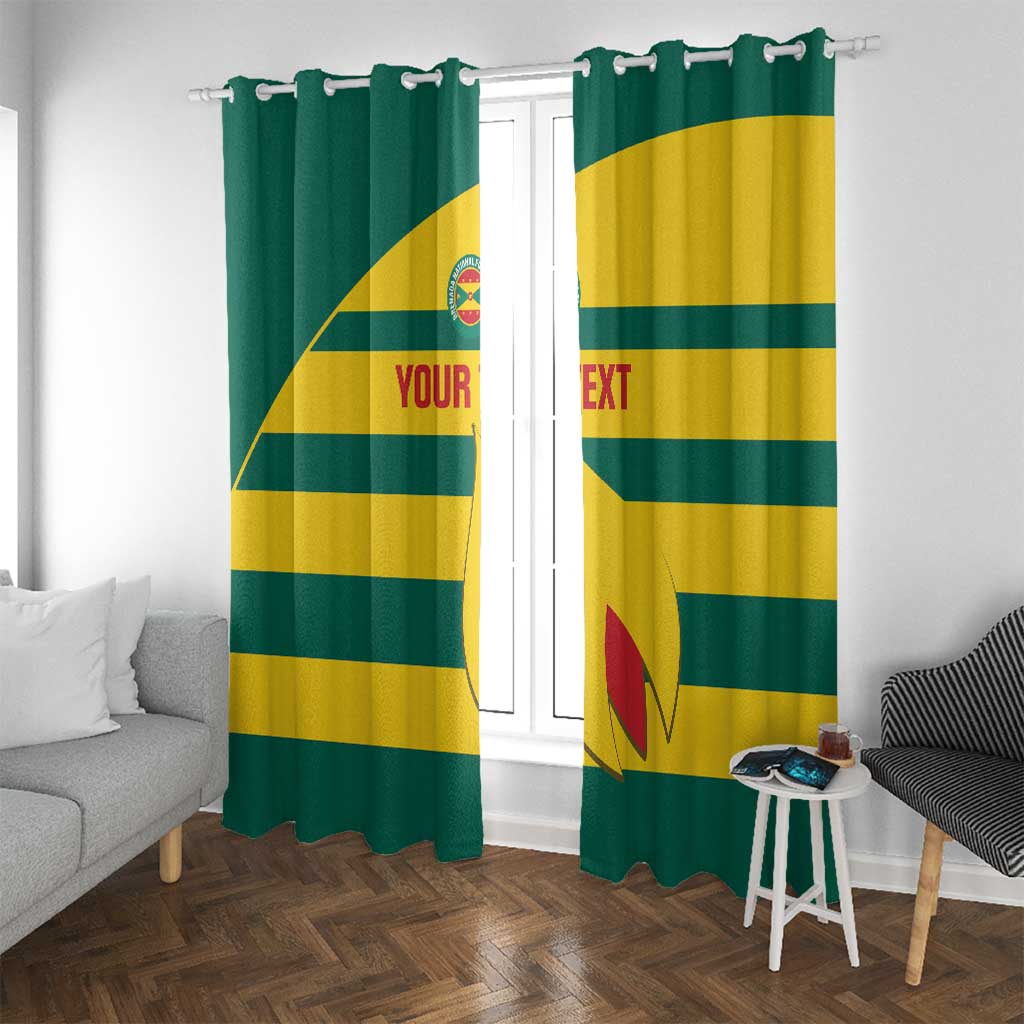 Custom Grenada Football Window Curtain Go Spice Boys Green Version