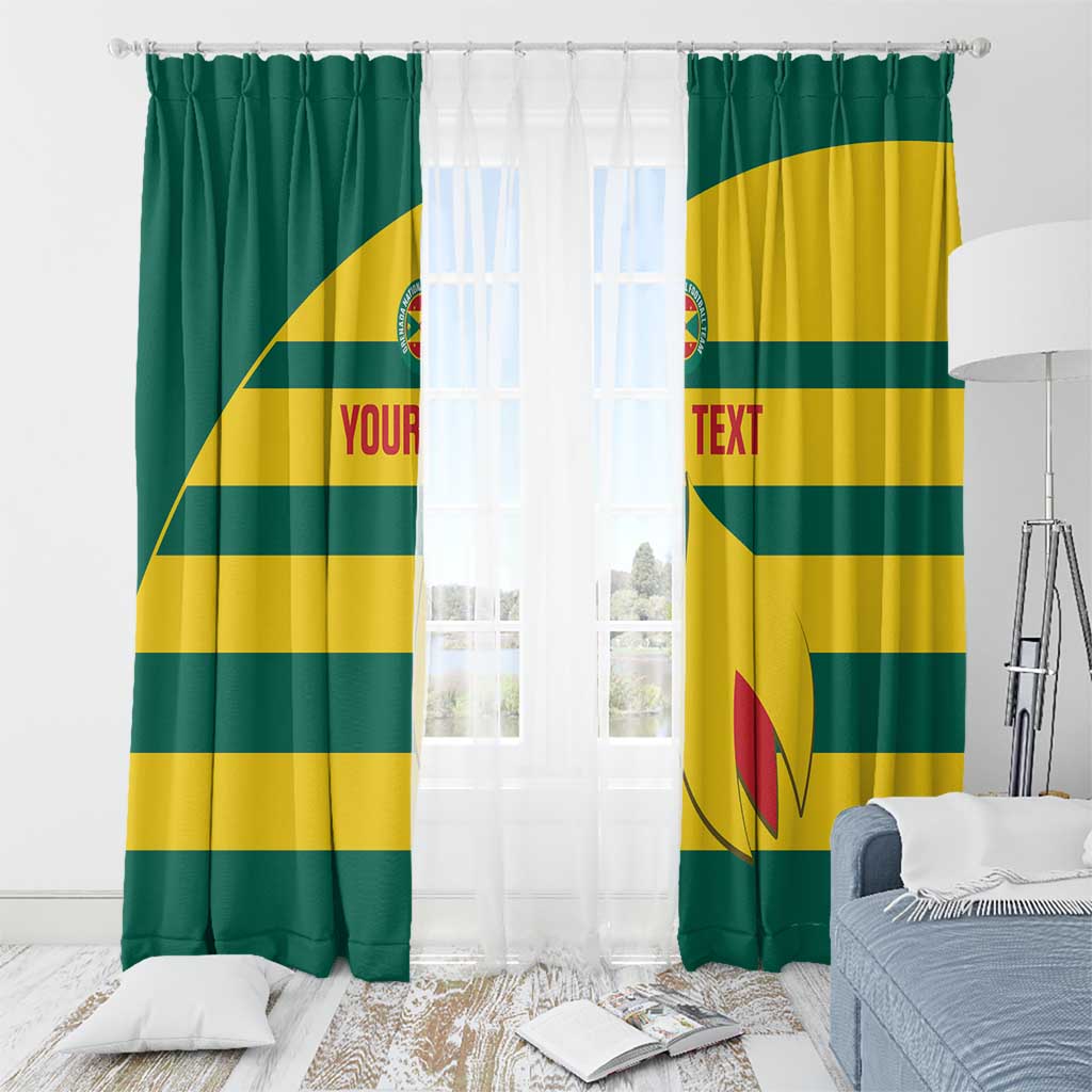 Custom Grenada Football Window Curtain Go Spice Boys Green Version