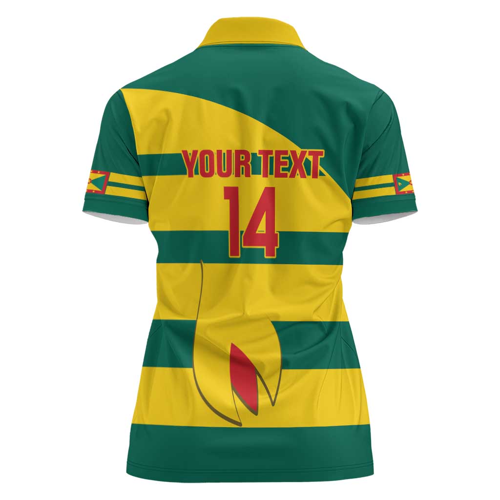 Custom Grenada Football Women Polo Shirt Go Spice Boys Green Version
