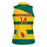 Custom Grenada Football Women Sleeveless Polo Shirt Go Spice Boys Green Version