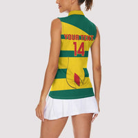 Custom Grenada Football Women Sleeveless Polo Shirt Go Spice Boys Green Version
