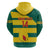 Custom Grenada Football Zip Hoodie Go Spice Boys Green Version