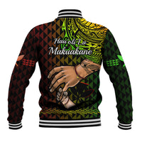 Polynesian Pride Father Day Hawaii Baseball Jacket Kanaka Kakau Hauoli La Makuakane - Wonder Print Shop