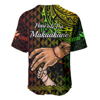 Polynesian Pride Father Day Hawaii Baseball Jersey Kanaka Kakau Hauoli La Makuakane - Wonder Print Shop