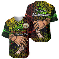 Polynesian Pride Father Day Hawaii Baseball Jersey Kanaka Kakau Hauoli La Makuakane - Wonder Print Shop