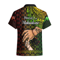 Polynesian Pride Father Day Hawaii Hawaiian Shirt Kanaka Kakau Hauoli La Makuakane - Wonder Print Shop