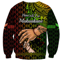 Polynesian Pride Father Day Hawaii Sweatshirt Kanaka Kakau Hauoli La Makuakane - Wonder Print Shop