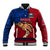 Polynesian Pride Father Day Samoa Baseball Jacket Manuia le Aso Sa o Tama Red Version - Wonder Print Shop