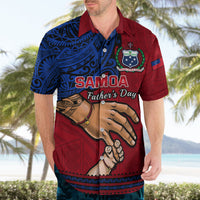 Polynesian Pride Father Day Samoa Hawaiian Shirt Manuia le Aso Sa o Tama Red Version - Wonder Print Shop
