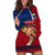 Personalised Father Day Samoa Hoodie Dress Manuia le Aso Sa o Tama Red Version - Wonder Print Shop