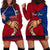 Personalised Father Day Samoa Hoodie Dress Manuia le Aso Sa o Tama Red Version - Wonder Print Shop
