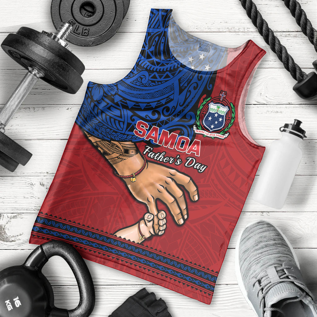 personalised-father-day-samoa-men-tank-top-manuia-le-aso-sa-o-tama-red-version