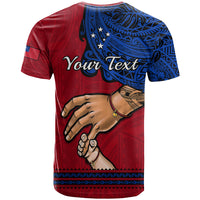 Personalised Father Day Samoa T Shirt Manuia le Aso Sa o Tama Red Version - Wonder Print Shop