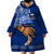 Polynesian Pride Father Day Samoa Wearable Blanket Hoodie Manuia le Aso Sa o Tama Blue Version - Wonder Print Shop