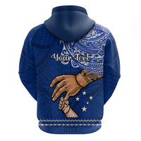 Personalised Father Day Samoa Hoodie Manuia le Aso Sa o Tama Blue Version - Wonder Print Shop