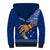 Personalised Father Day Samoa Sherpa Hoodie Manuia le Aso Sa o Tama Blue Version - Wonder Print Shop