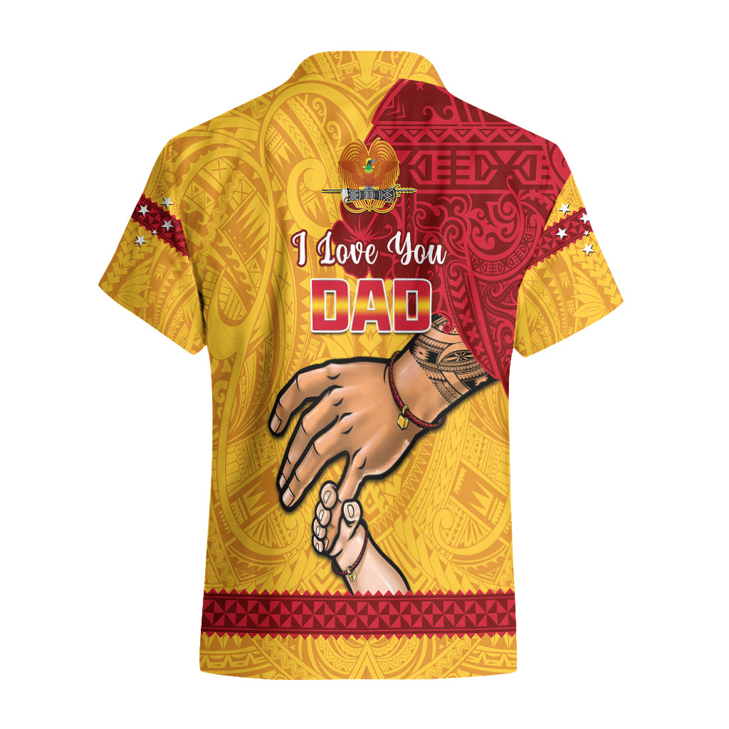 Polynesian Pride Father Day Papua New Guinea Hawaiian Shirt PNG I Love You Dad Yellow Version - Wonder Print Shop