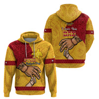 Polynesian Pride Father Day Papua New Guinea Hoodie PNG I Love You Dad Yellow Version - Wonder Print Shop