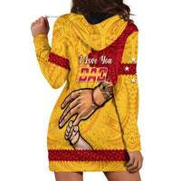 Polynesian Pride Father Day Papua New Guinea Hoodie Dress PNG I Love You Dad Yellow Version - Wonder Print Shop