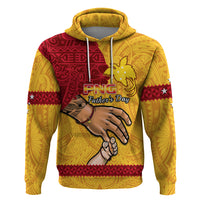 Personalised Father Day Papua New Guinea Hoodie PNG I Love You Dad Yellow Version - Wonder Print Shop
