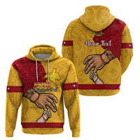 Personalised Father Day Papua New Guinea Hoodie PNG I Love You Dad Yellow Version - Wonder Print Shop