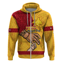 Personalised Father Day Papua New Guinea Hoodie PNG I Love You Dad Yellow Version - Wonder Print Shop